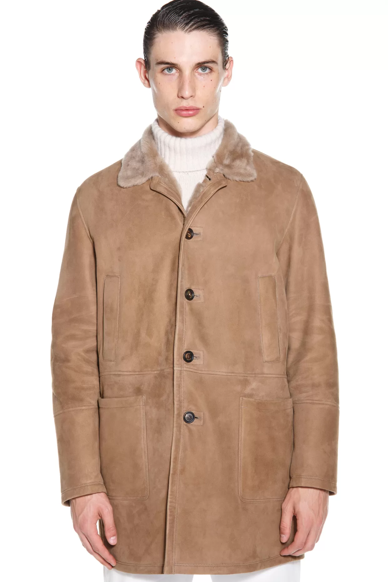 Uomo Eleventy Milano Capispalla*Cappotto In Shearling Fw23