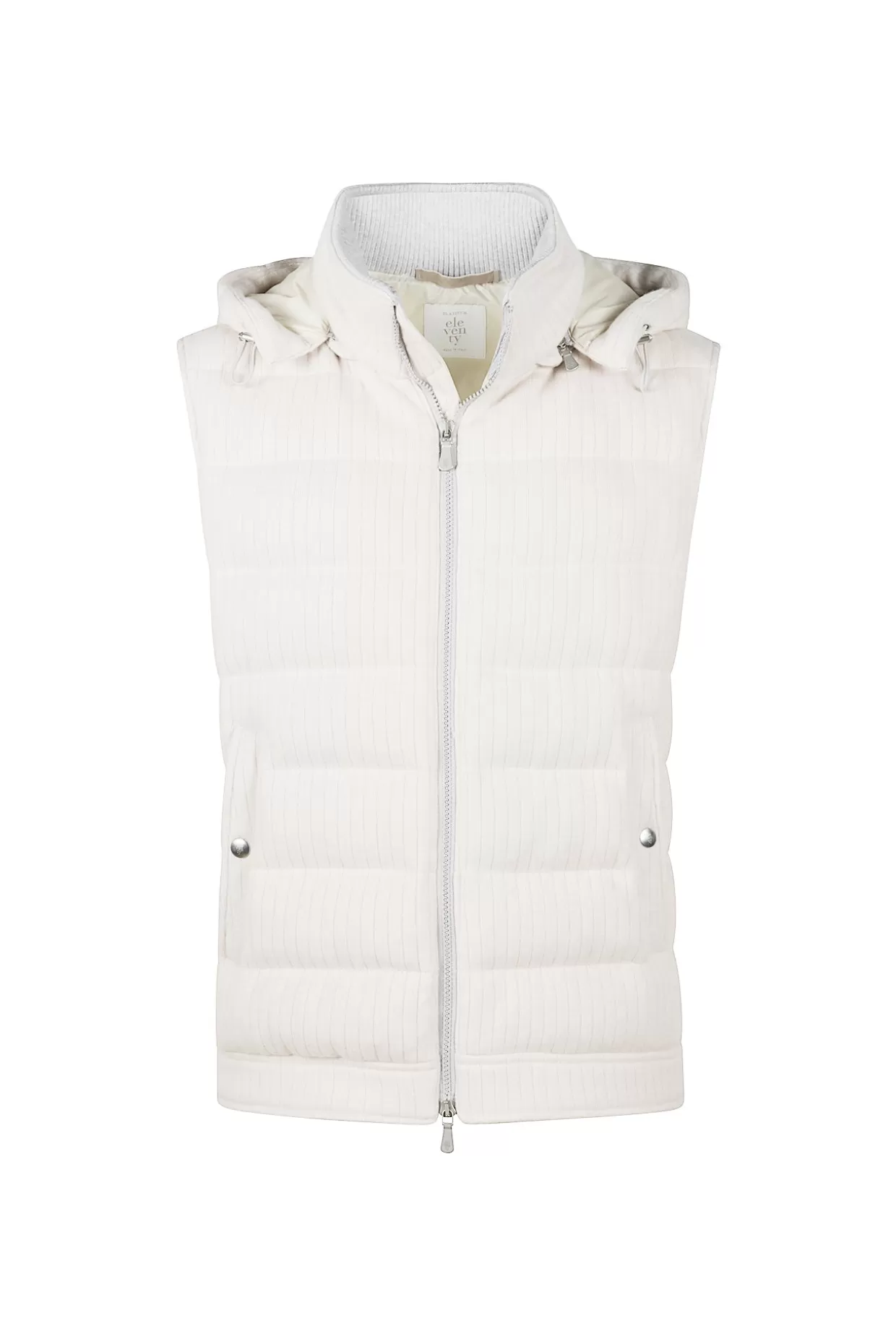 Uomo Eleventy Milano Gilet*Gilet Con Cappuccio Fw23