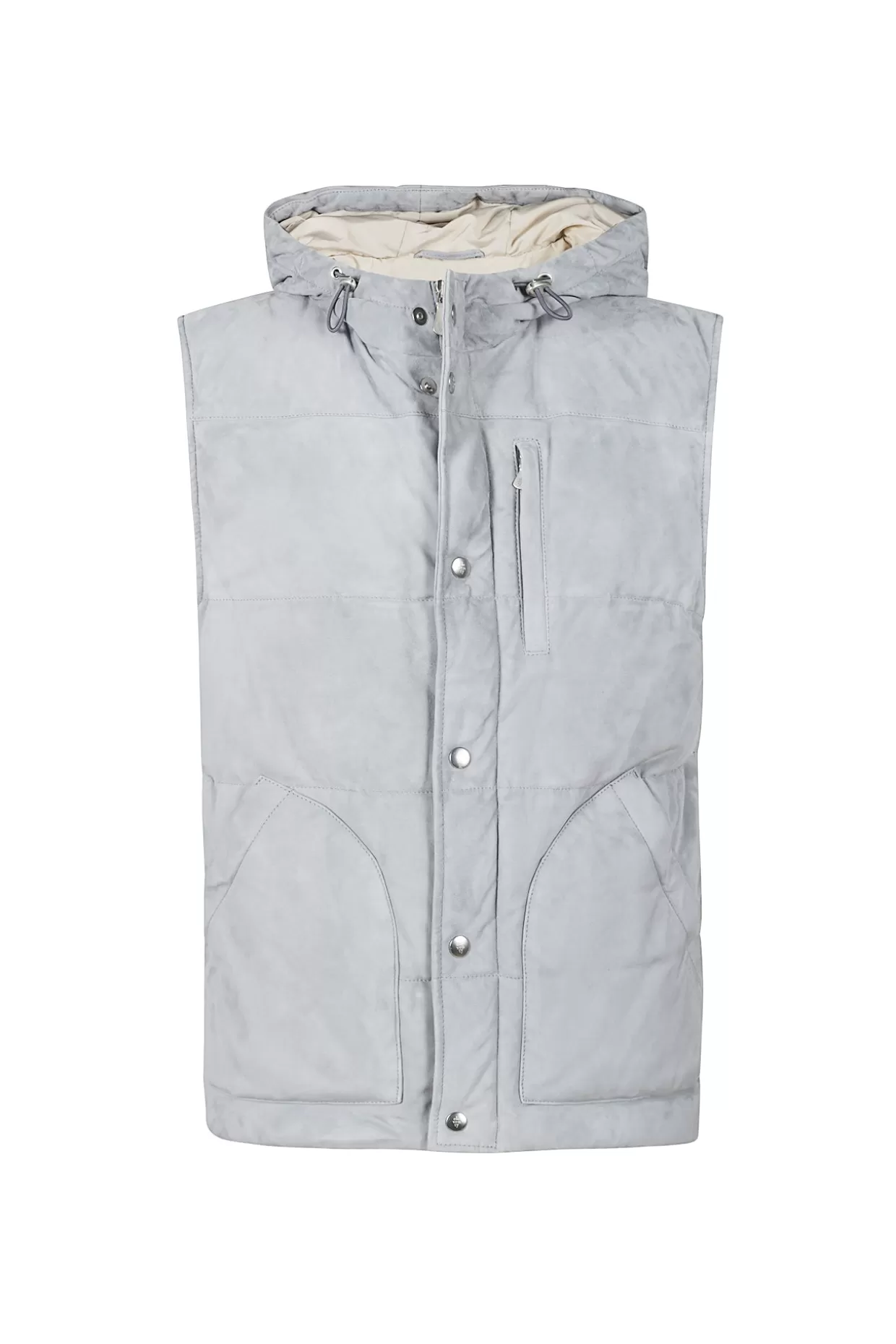 Uomo Eleventy Milano Gilet*Gilet In Pelle Fw23