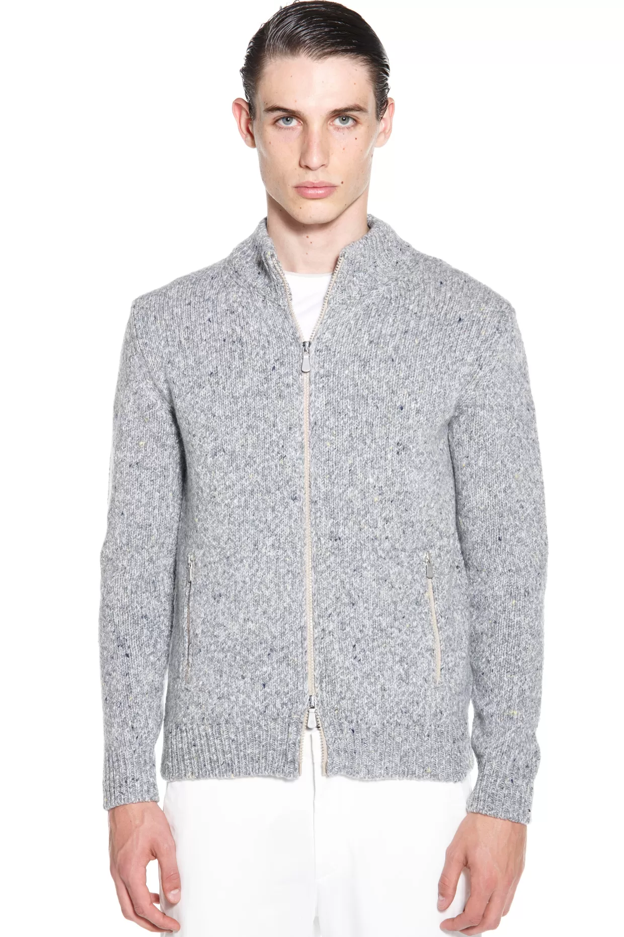 Uomo Eleventy Milano Maglieria*Maglia Full Zip Fw23