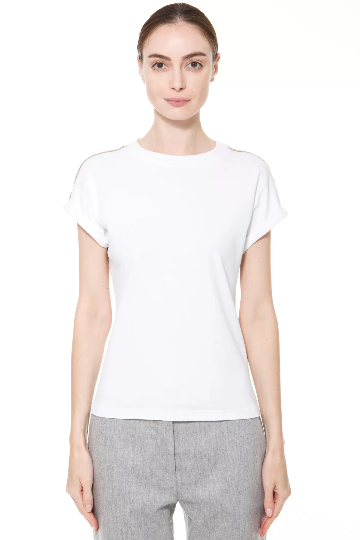 Donna Eleventy Milano T-Shirt & Polo*T-Shirt Girocollo Fw23